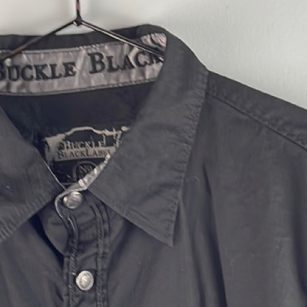 Buckle Black Label Men's Black Shirt Size L